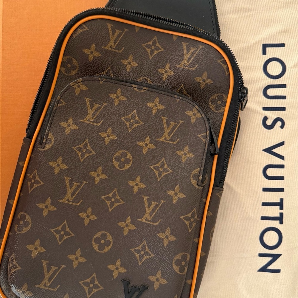 Louis Vuitton Brown and Orange Monogram Belt Bag